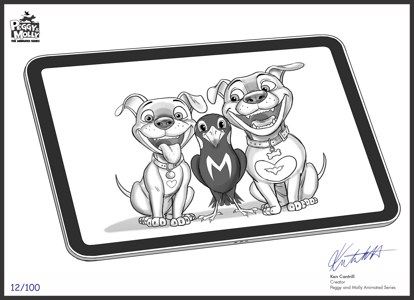 Limited Edition Hand Signed Peggy and Molly Cells