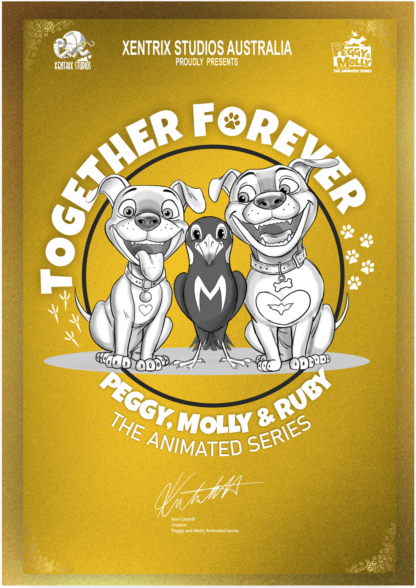 Peggy and Molly - Animated Series Commemorative Poster