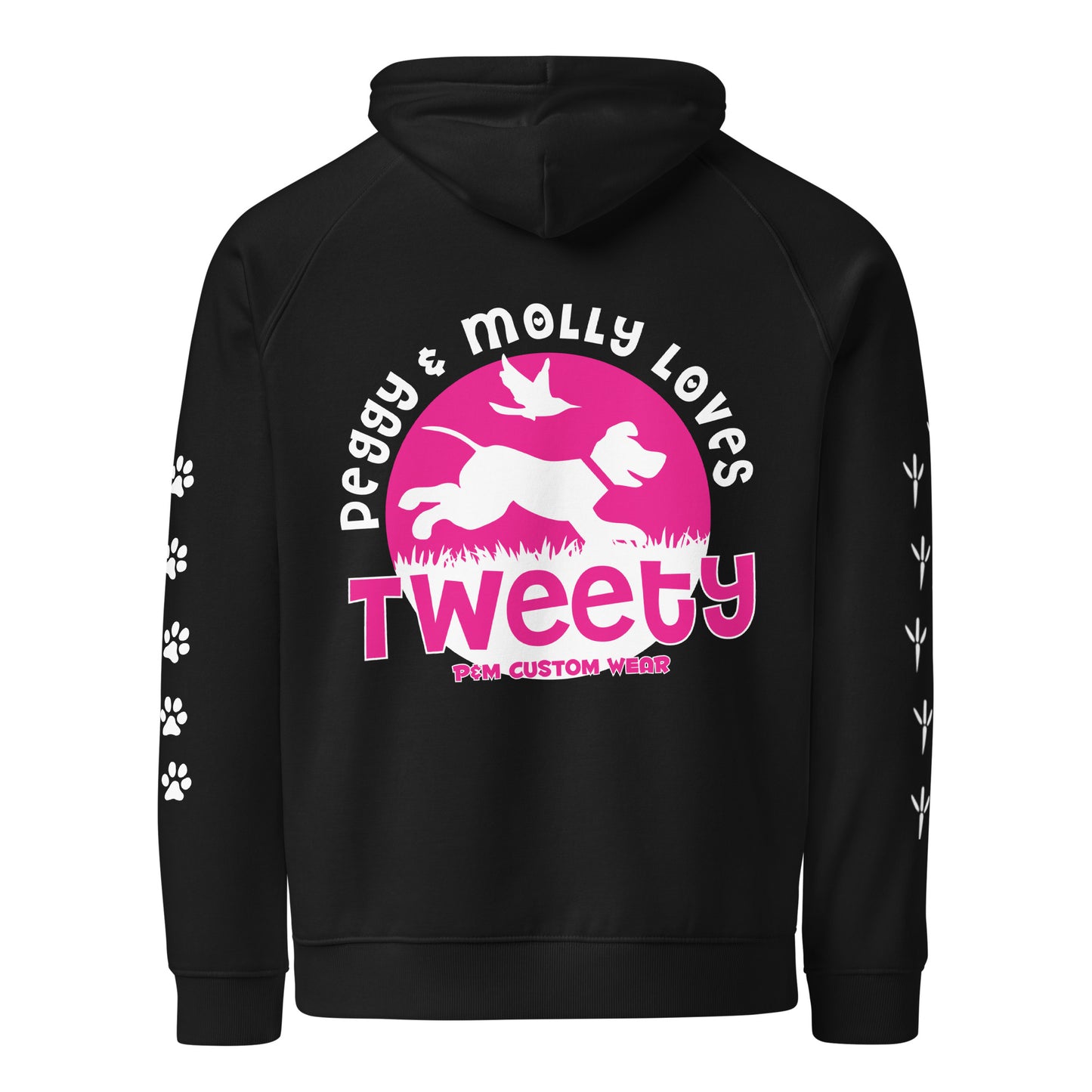 Peggy & Molly Personalised Unisex Hoodie (Pink)