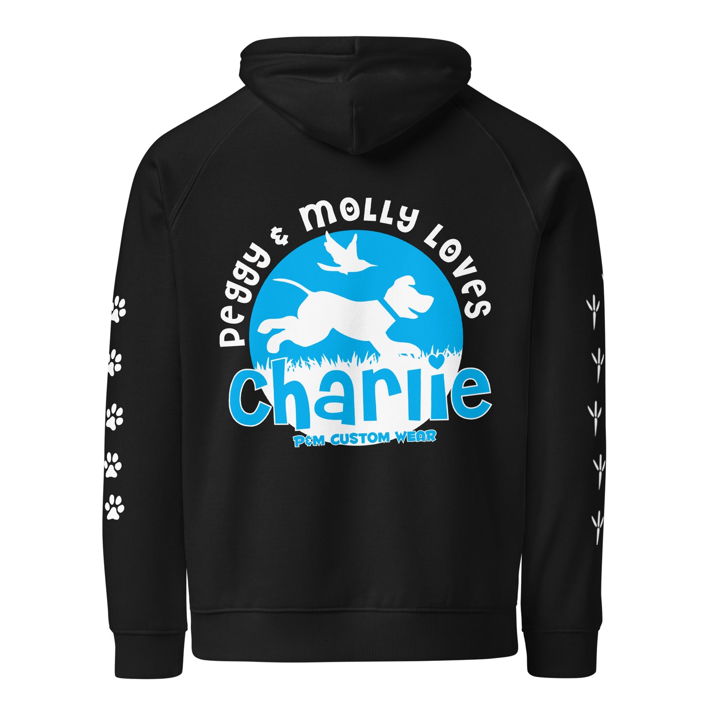 Peggy & Molly Personalised Unisex Hoodie (Blue)