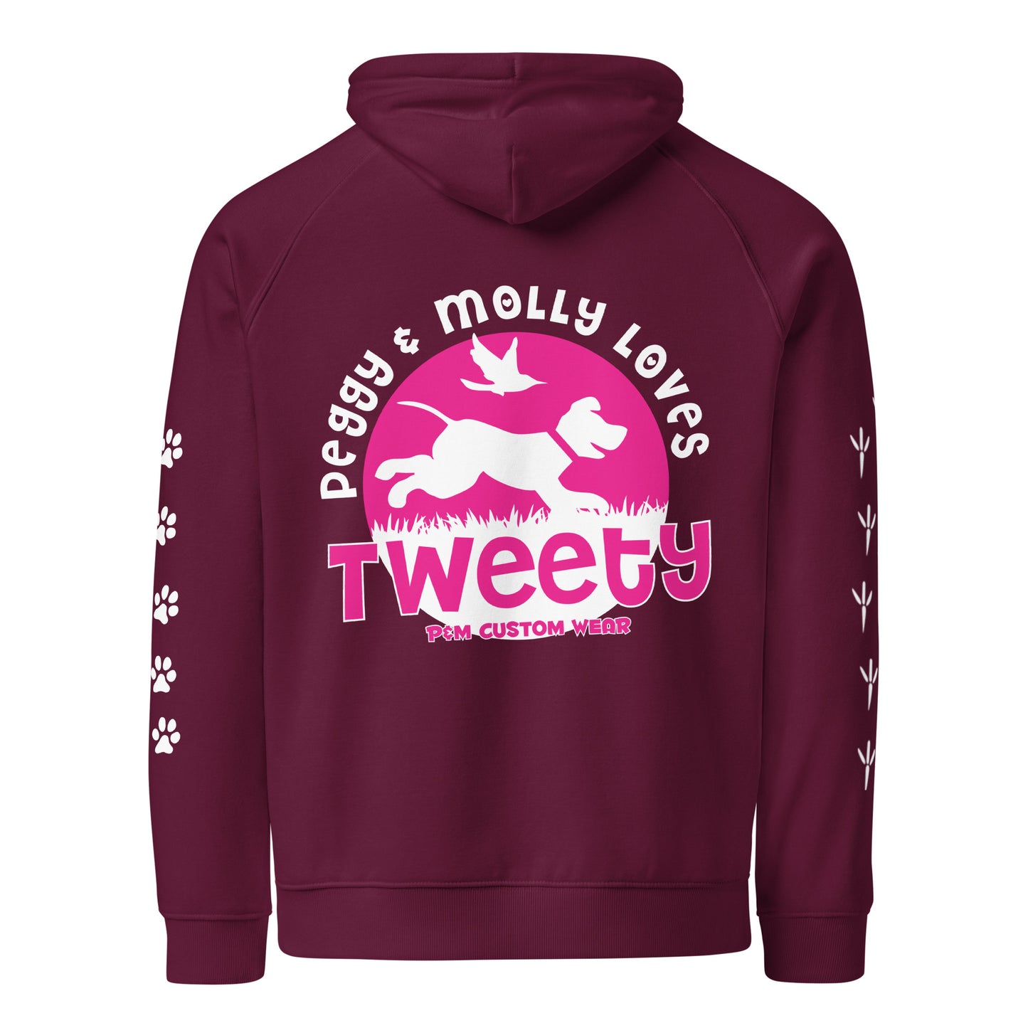 Peggy & Molly Personalised Unisex Hoodie (Pink)