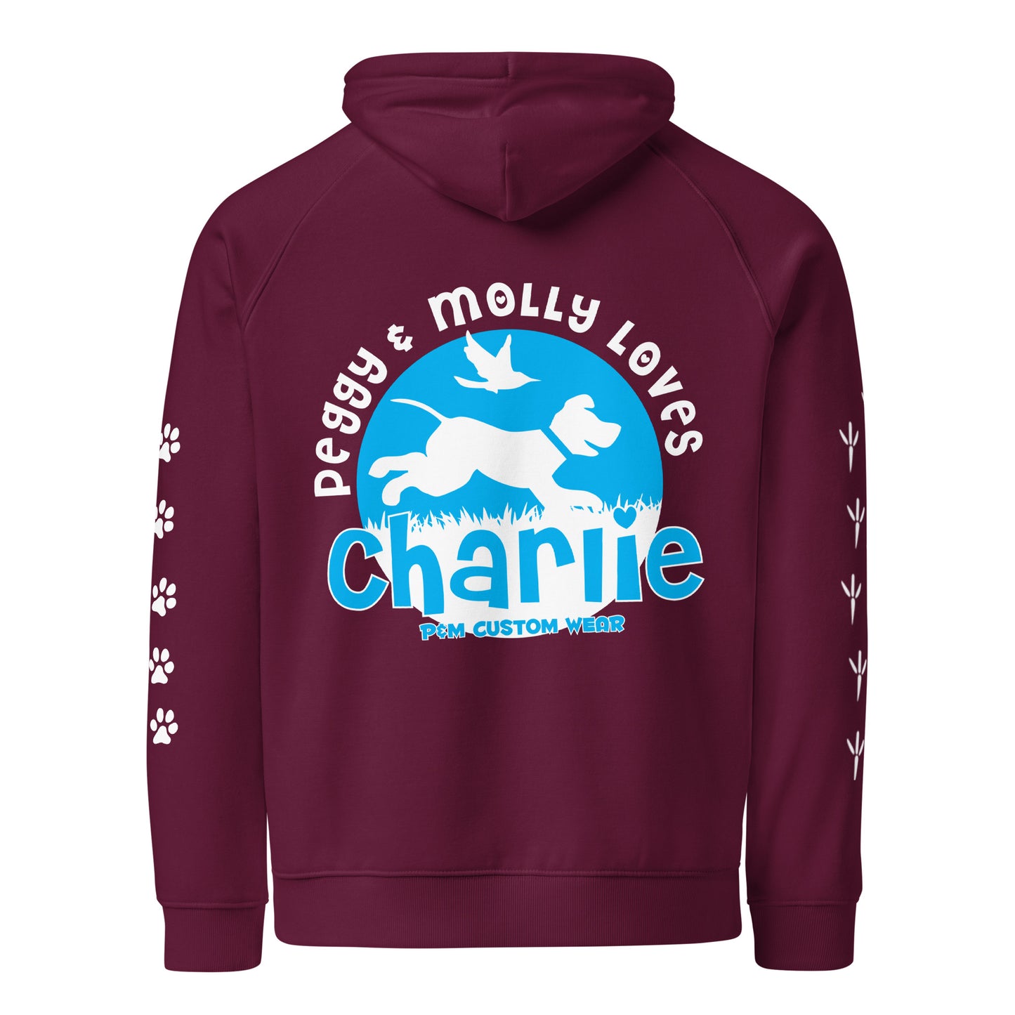 Peggy & Molly Personalised Unisex Hoodie (Blue)