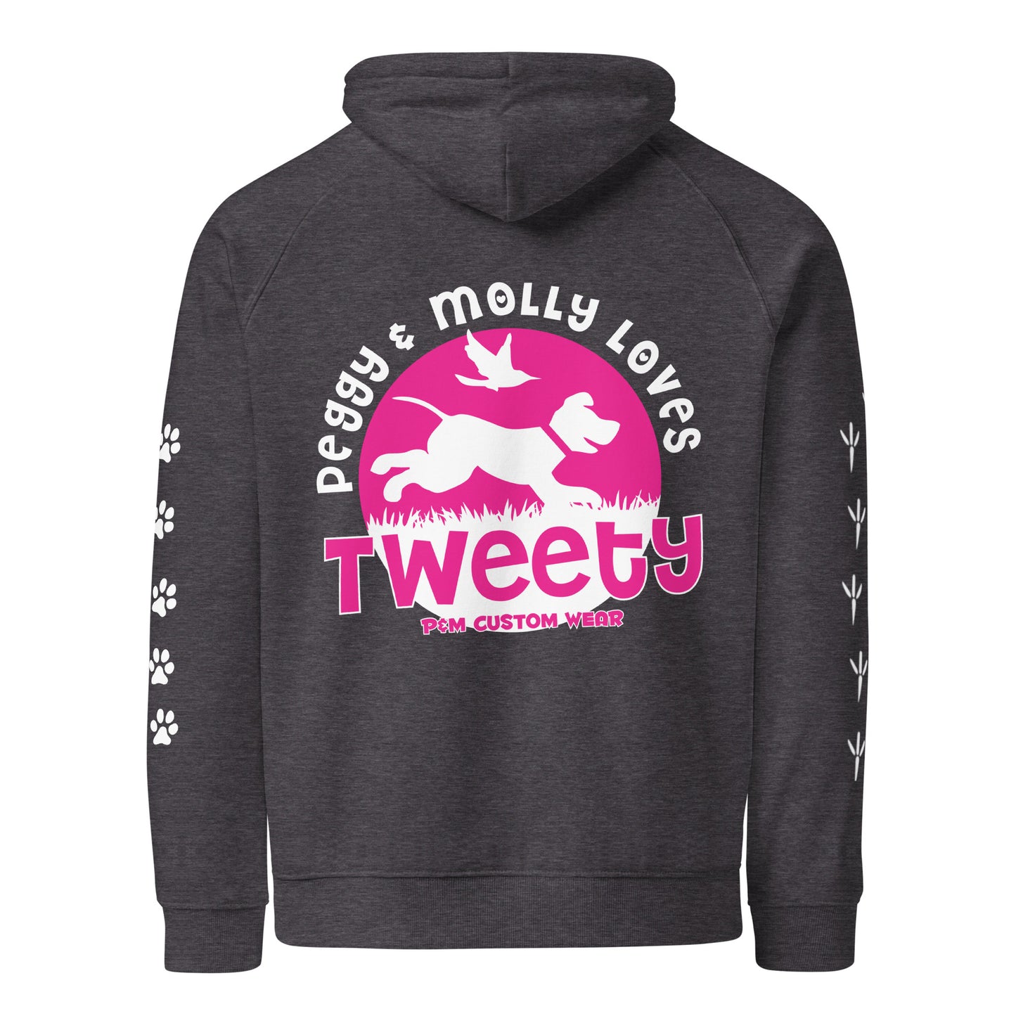 Peggy & Molly Personalised Unisex Hoodie (Pink)