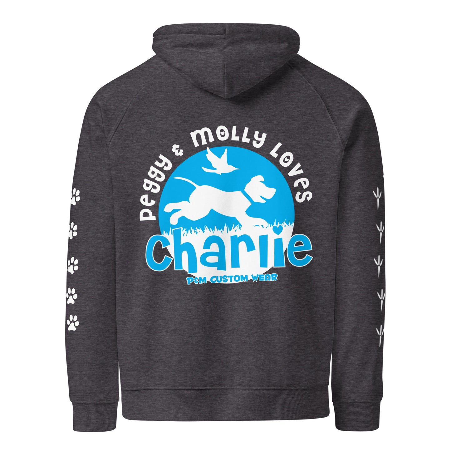 Peggy & Molly Personalised Unisex Hoodie (Blue)